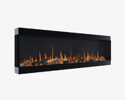 Infinix Landscape HD built-in electric fire with black frame and amber flame effect - LUXE SUPPLIES