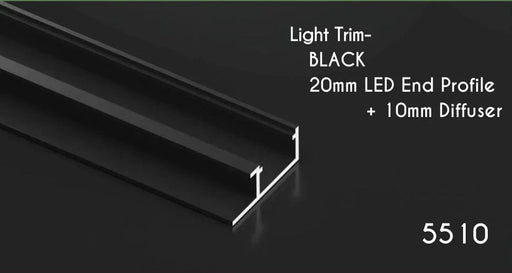 LED Light Trim - 20mm End Profile & 10mm Diffuser - LUXE SUPPLIES