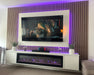 Luxe Supplies Floating Wall Unit with 60" Electric Fire - 2.4m Width