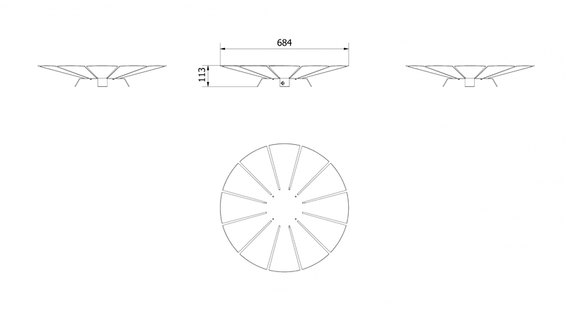 Luxe Supplies Skien Firepit - 68.4 cm