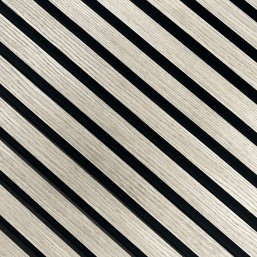 Luxe Supplies Grey Standard Acoustic Slat Wall Panel