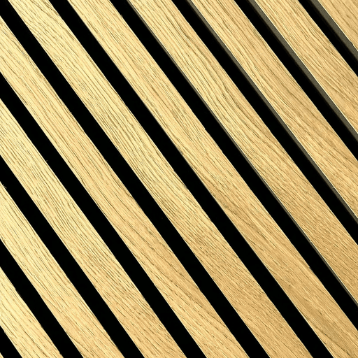 Luxe Supplies Oak Standard Acoustic Slat Wall Panel