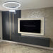 Luxe Supplies TV Backboard in White Chromix