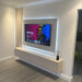 Luxe Supplies TV Backboard in White Levanto Marble