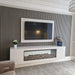 Luxe Supplies TV Backboard in White Levanto Marble