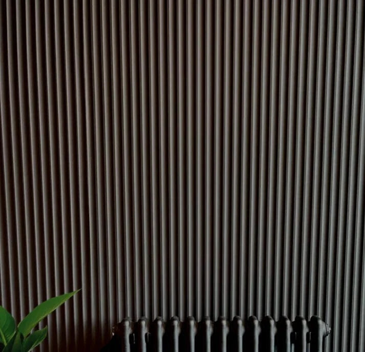 Panels By Sofia Black Mini Fluted Wall Panels