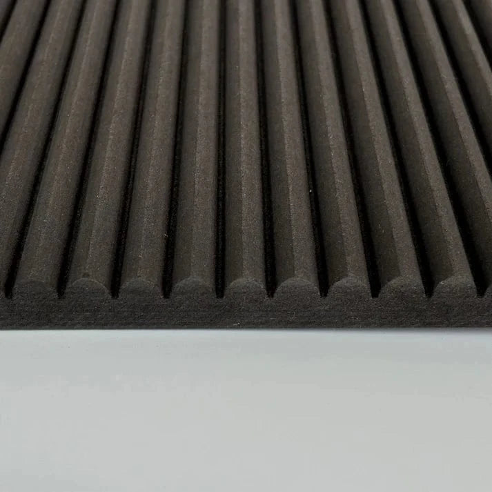 Panels By Sofia Black Mini Ribbed Wall Panels