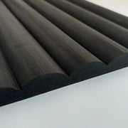 Panels By Sofia Black Ribbed Wall Panels