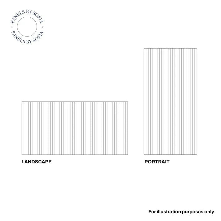 Panels By Sofia Black Slat Wall Panels