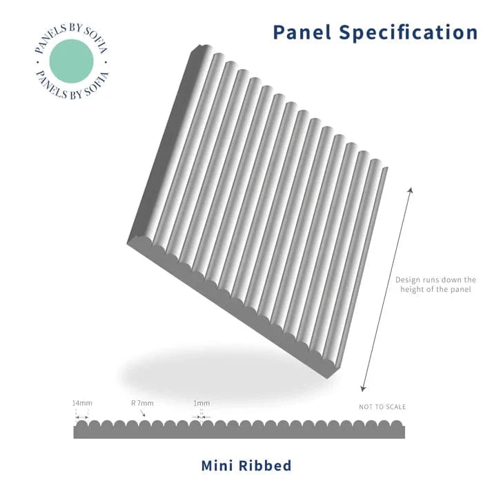 Panels By Sofia Mini Ribbed Wall Panels