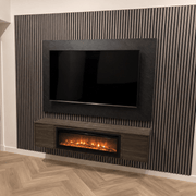 Pre-assembled Floating Wall Unit with 40" Electric Fire - 1.8m Width - LUXE SUPPLIES