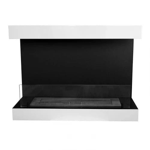 ScandiFlames Dakota White 3-sided Wall Biofireplace - 80cm