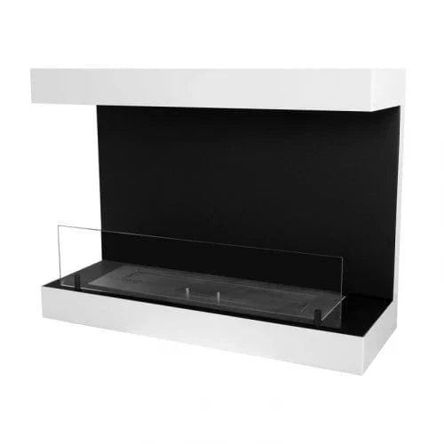 ScandiFlames Dakota White 3-sided Wall Biofireplace - 80cm