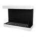 ScandiFlames Dakota White 3-sided Wall Biofireplace - 80cm