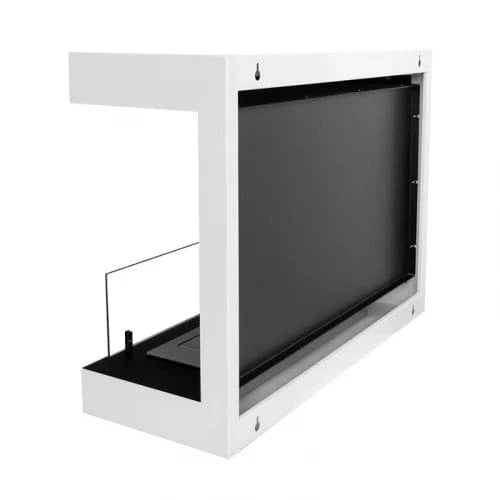 ScandiFlames Dakota White 3-sided Wall Biofireplace - 80cm