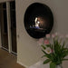 ScandiFlames Delaware Large Round Wall Mounted Biofireplace - Black