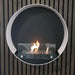 ScandiFlames Delaware Round Wall Mounted Biofireplace - White