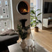 ScandiFlames Delaware Round Wall Mounted Biofireplace - White