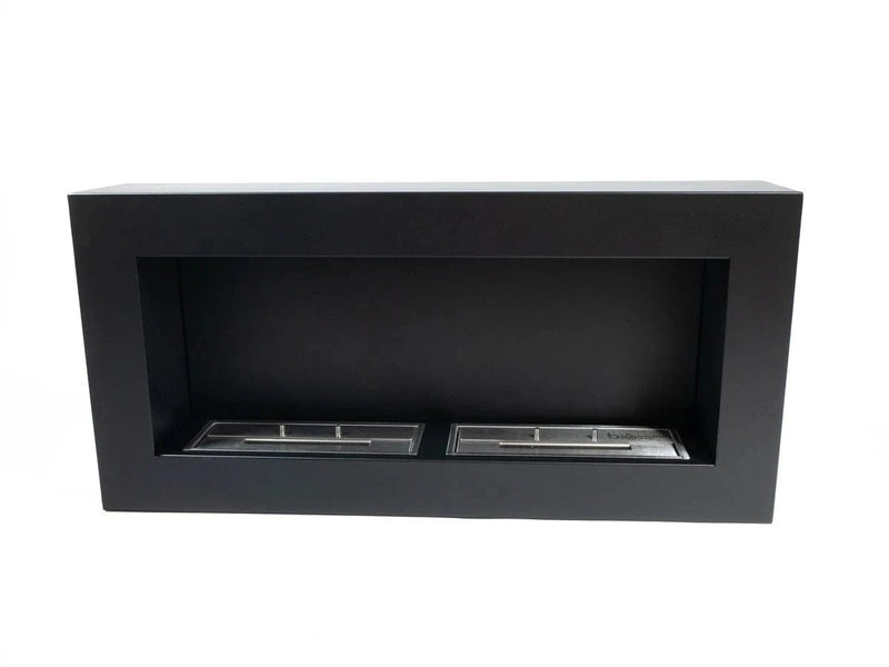 ScandiFlames Large Wall Mounted Biofireplace - Black