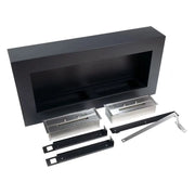 ScandiFlames Large Wall Mounted Biofireplace - Black