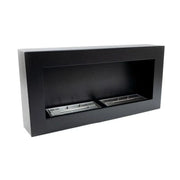 ScandiFlames Large Wall Mounted Biofireplace - Black