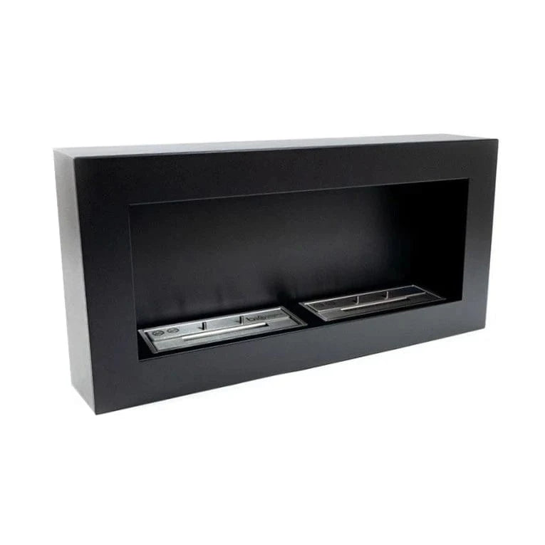 ScandiFlames Large Wall Mounted Biofireplace - Black