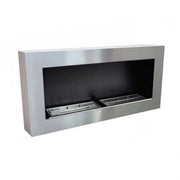 ScandiFlames Large Wall Mounted Biofireplace - Steel