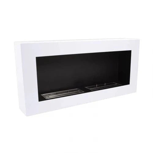 ScandiFlames Large Wall Mounted Biofireplace - White