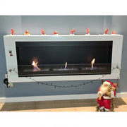 ScandiFlames Large Wall Mounted Biofireplace - White