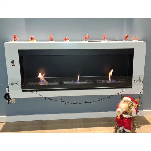 ScandiFlames Large Wall Mounted Biofireplace - White