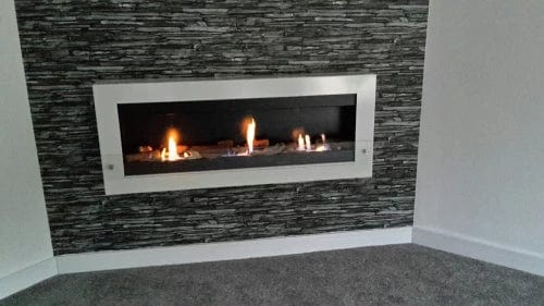 ScandiFlames Large Wall Mounted Biofireplace - White