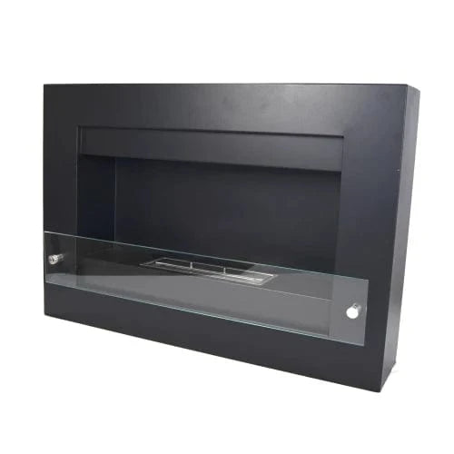 ScandiFlames Nebraska Wall Mounted Biofireplace - Black