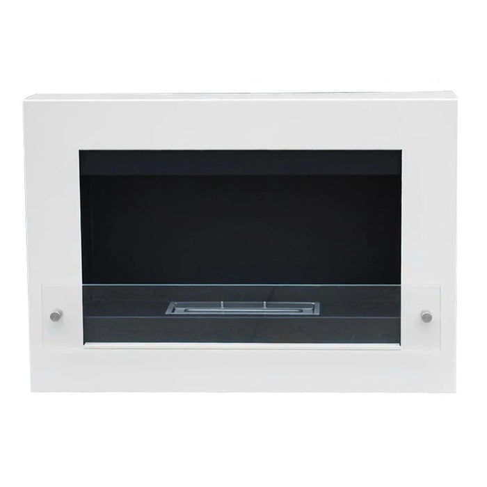 ScandiFlames Nebraska Wall Mounted Biofireplace - White