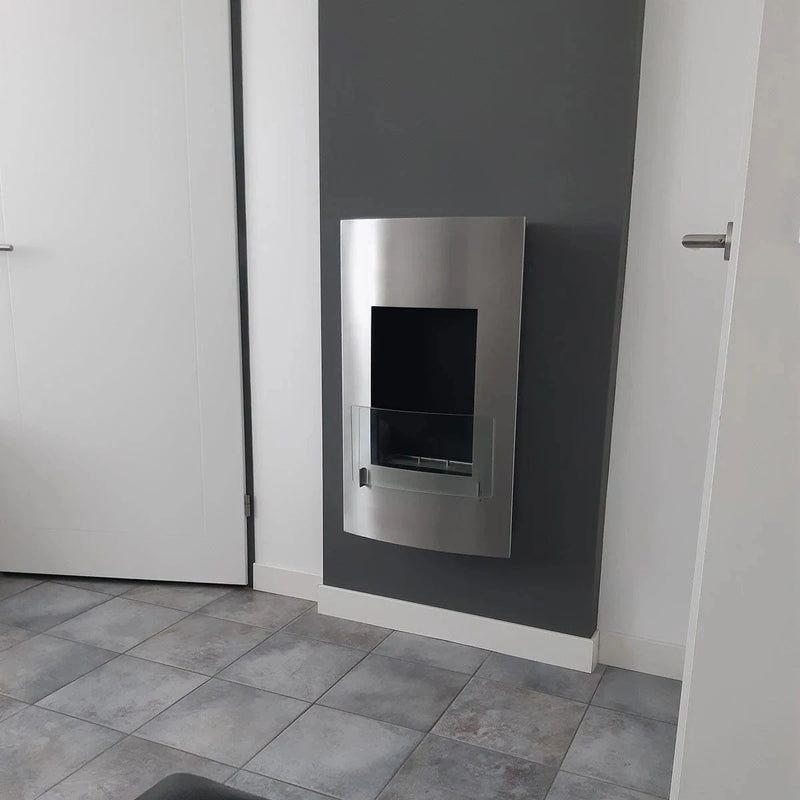 ScandiFlames Vertical Bioethanol Wall Mounted Fireplace