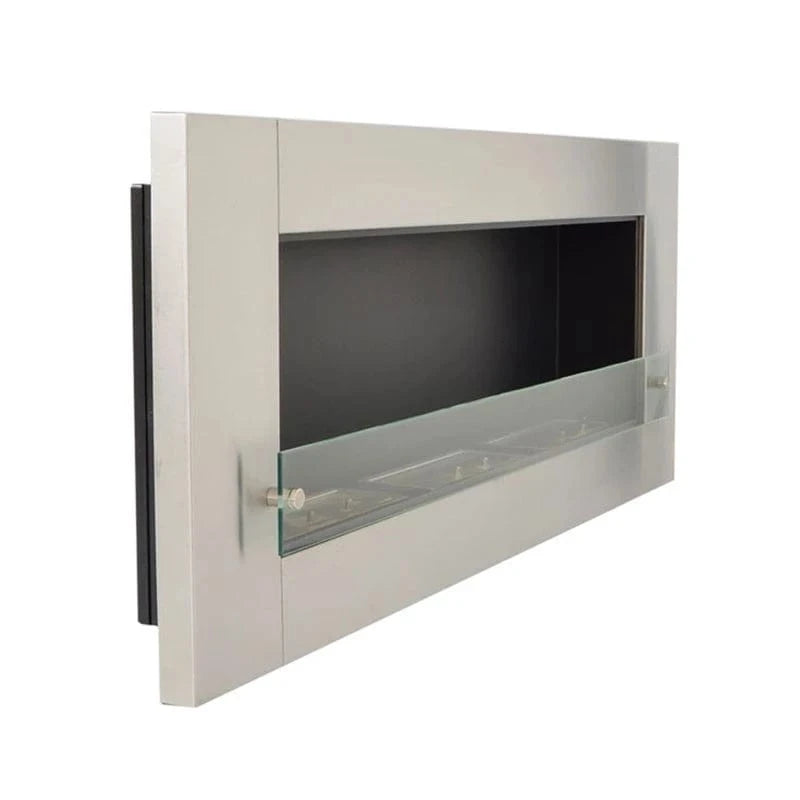 ScandiFlames XL Wall Mounted Biofireplace - Stainless Steel
