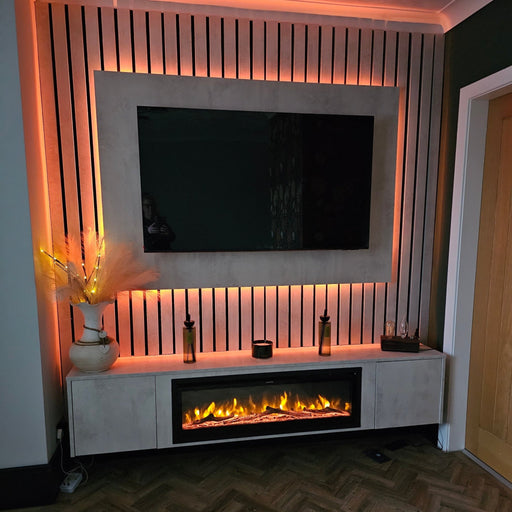 SmallBee 40" Media Wall Electric Fireplace - LUXE SUPPLIES