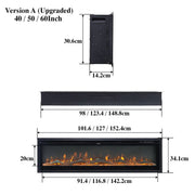 SmallBee 50" Media Wall Electric Fireplace - LUXE SUPPLIES