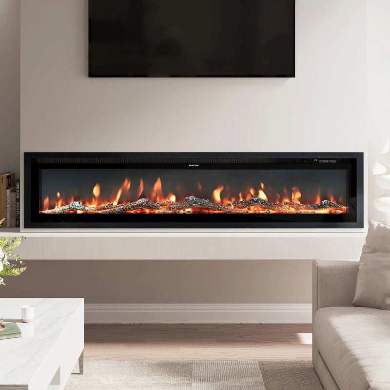 SmallBee 60" Media Wall Electric Fireplace - LUXE SUPPLIES