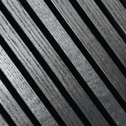 Standard Acoustic Slat Wall Panel - Black - LUXE SUPPLIES