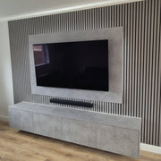 Standard Acoustic Slat Wall Panel - Grey - LUXE SUPPLIES