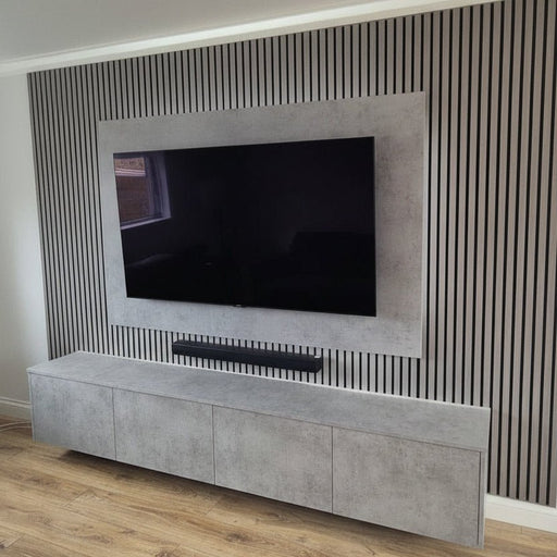 Standard Acoustic Slat Wall Panel - Grey - LUXE SUPPLIES