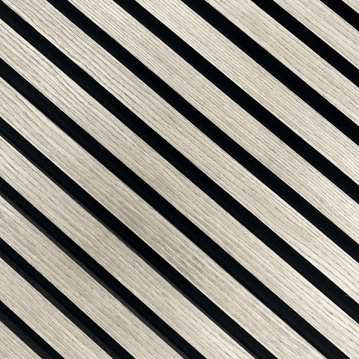 Standard Acoustic Slat Wall Panel - Grey - LUXE SUPPLIES