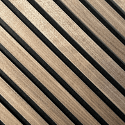 Standard Acoustic Slat Wall Panel - Walnut - LUXE SUPPLIES