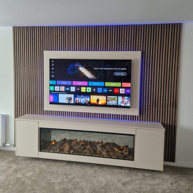 Standard Acoustic Slat Wall Panel - Walnut - LUXE SUPPLIES