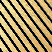 Standard Acoustic Slat Wall Panel - White Oak - LUXE SUPPLIES