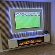 Standard Acoustic Slat Wall Panel - White Oak - LUXE SUPPLIES
