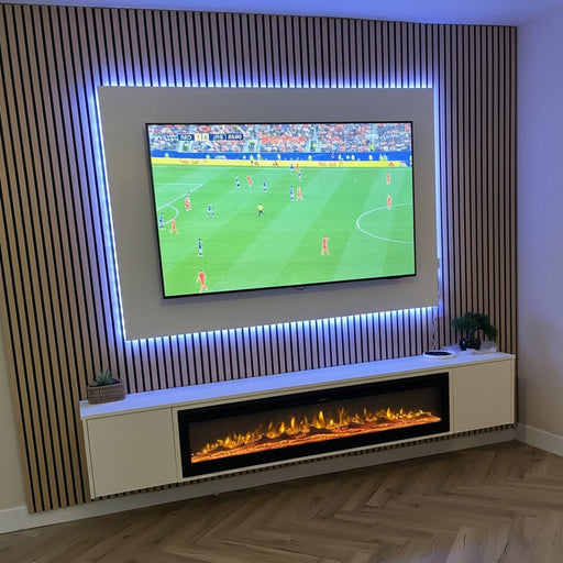 Standard Acoustic Slat Wall Panel - White Oak - LUXE SUPPLIES