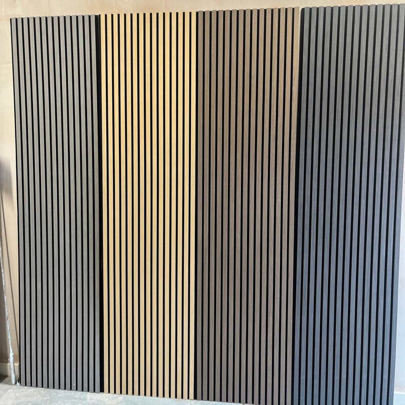Standard Acoustic Slat Wall Panel - White Oak - LUXE SUPPLIES